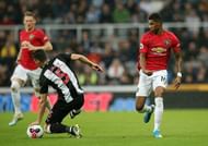 Schar (L) was immense at the back for Newcastle